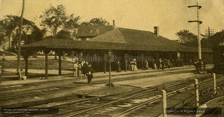 Postcard: Railroad Station, South Acton, Massachusetts